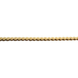 14k Yellow Gold 21g Solid Heavy 3.5mm Thick Serpentine Link Necklace Italy 20"