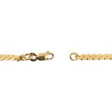 14k Yellow Gold 21g Solid Heavy 3.5mm Thick Serpentine Link Necklace Italy 20"