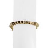 14k Yellow Gold 17g Ladies Fancy Popcorn Link Bar Flex Bangle Bracelet Italy 8"
