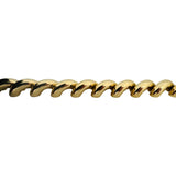 14k Yellow Gold 31g Heavy Polished 11mm San Marco Link Bracelet Italy 8.25"