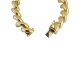 14k Yellow Gold 31g Heavy Polished 11mm San Marco Link Bracelet Italy 8.25"