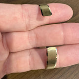 14k Yellow Gold 10.5g Solid Satin Finish 8mm Flex Cuff Bracelet 7"