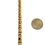 19k Portuguese Yellow Gold 52.5g Heavy Vintage Beaded Fancy Link Necklace 19.5"