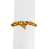 21k Yellow Gold 7.6g Ladies Fancy Design Bar Link Bracelet 7.5"