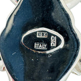 18k Two Tone Gold 55g Thick Hollow Panther Clasp Greek Key Necklace Italy 20"