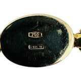 18k Yellow and White Gold 24.3g Solid Heavy Elongated Box Link Bracelet Italy 8"