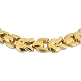 14k Yellow Gold 63g Ladies Thick 15mm Fancy Link Necklace Italy 16"