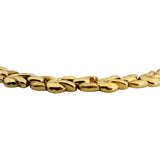 14k Yellow Gold 63g Ladies Thick 15mm Fancy Link Necklace Italy 16"
