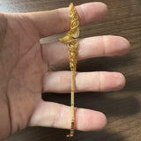 21k Yellow Gold 7.6g Ladies Fancy Design Bar Link Bracelet 7.5"