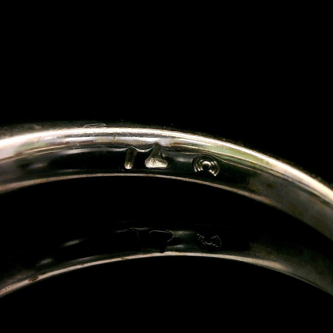 14k White Gold and 0.85ct Natural Diamond Solitaire Ring Size 9
