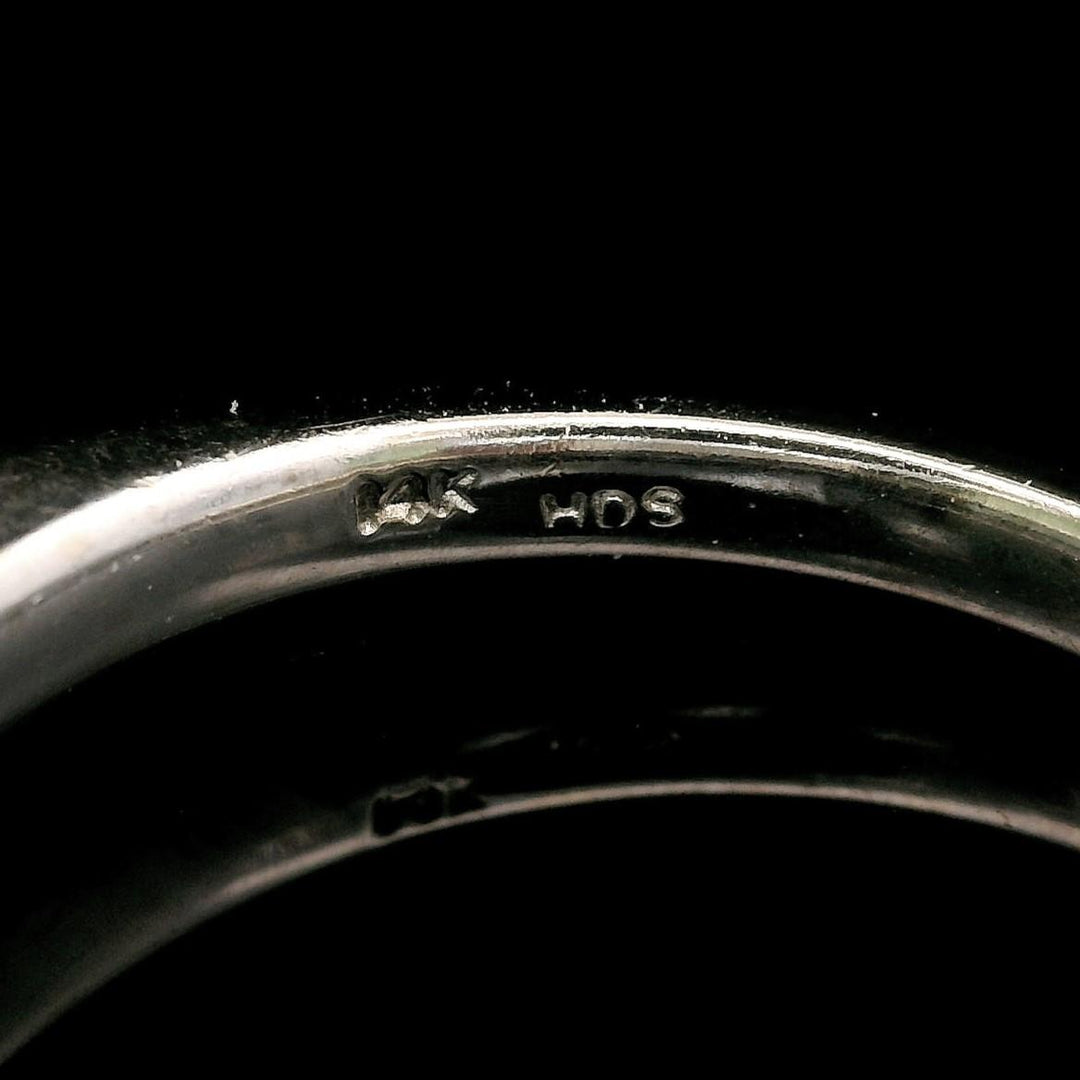 14k White Gold and 0.85ct Natural Diamond Solitaire Ring Size 9