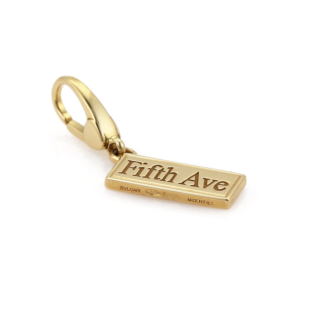 Bvlgari Fifth Ave Sign Charm Pendant