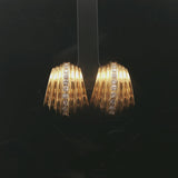 18k Yellow Gold and 0.90cttw Diamond 16.5g Vintage Huggie Earrings