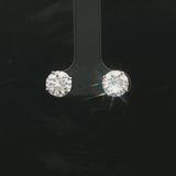 Brand New 3cttw Natural Diamond Stud Earrings in 14k White Gold
