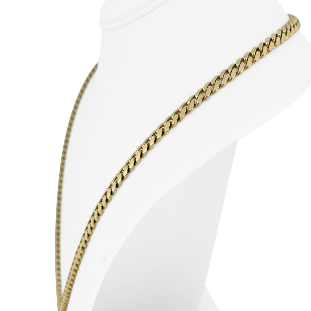 14k Yellow Gold 66.2g Solid Heavy 6mm Miami Cuban Link Chain Necklace 25"