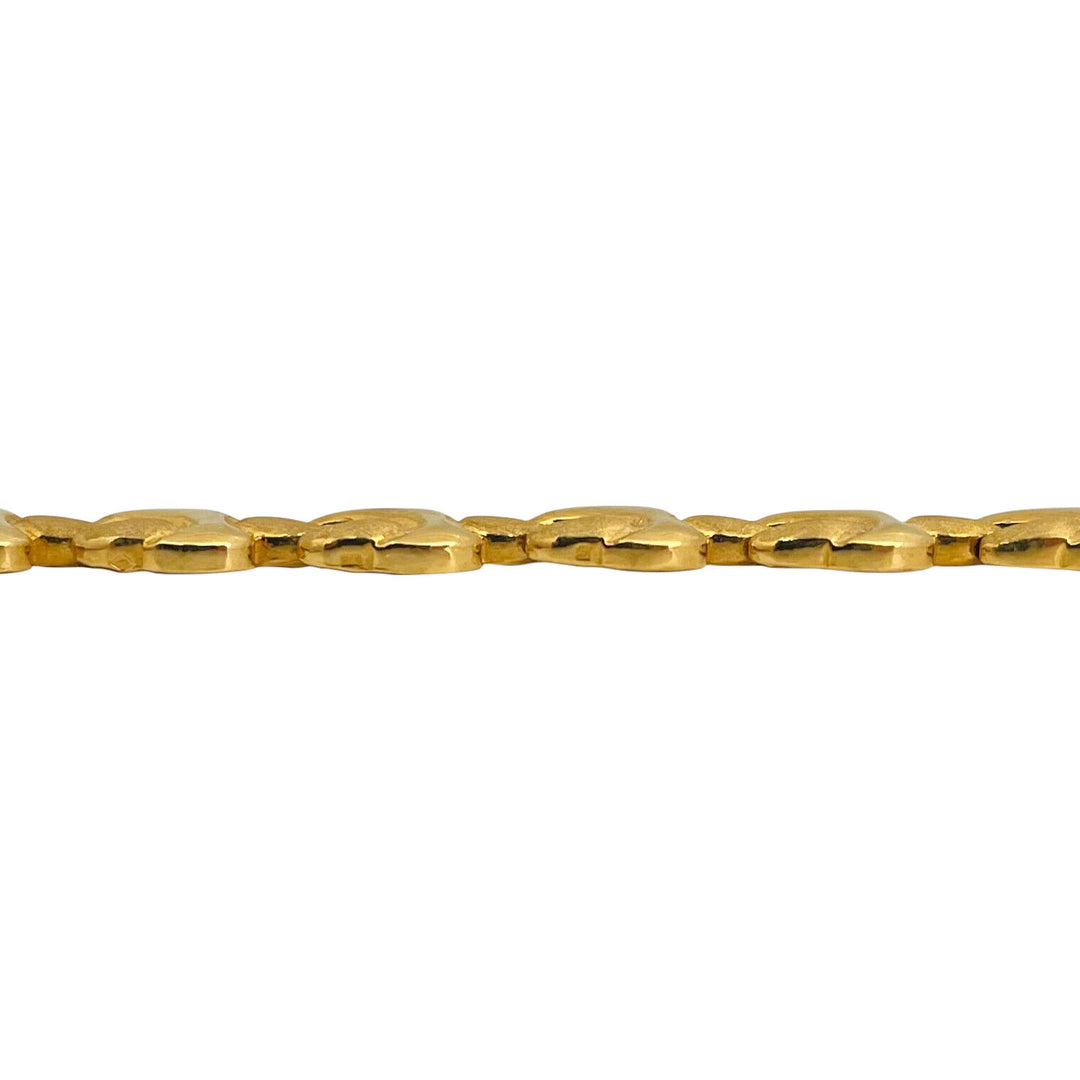 22k Yellow Gold 19.2g Solid Ladies 8.5mm Fancy Link Bracelet 6.5"
