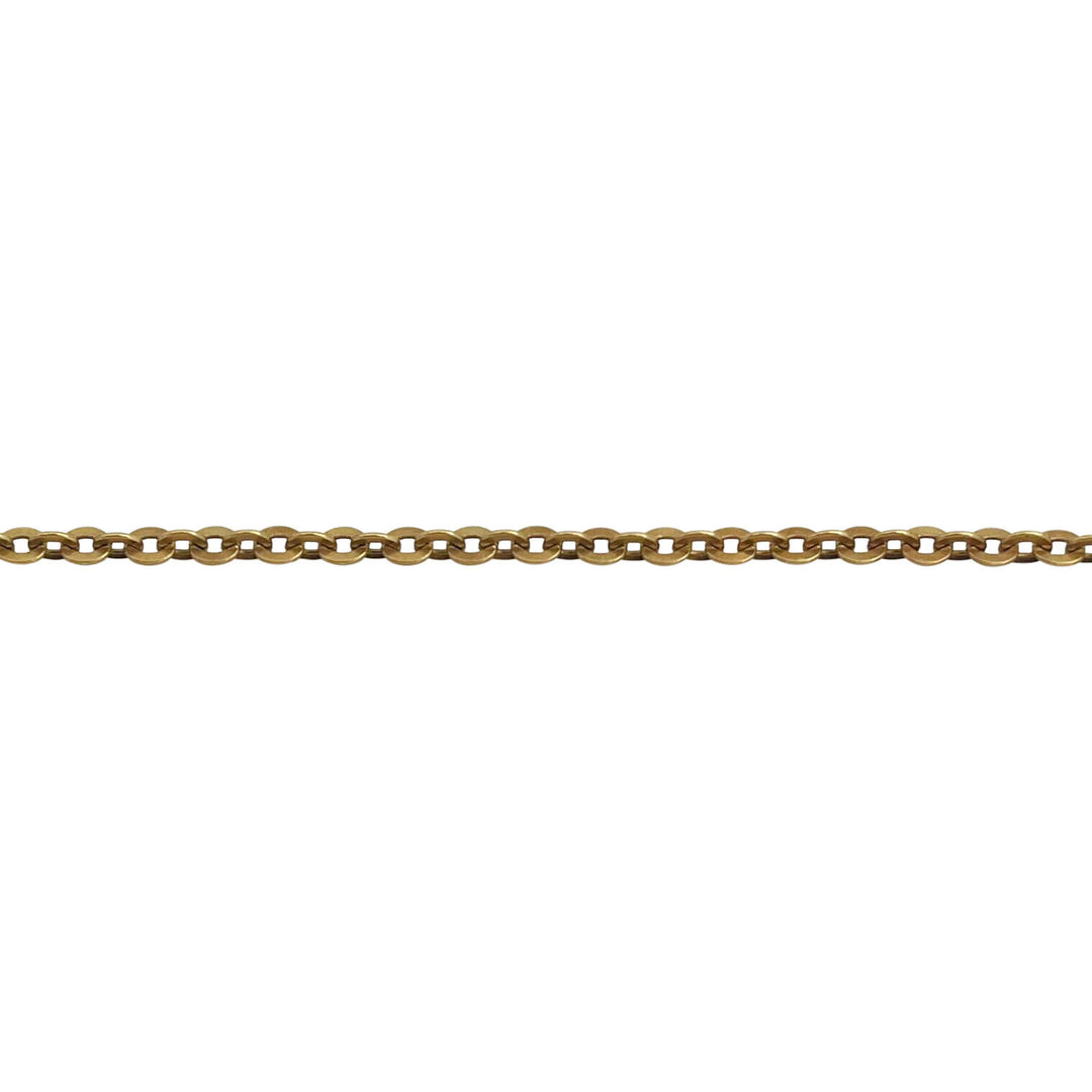 18k Yellow Gold 8g UnoAErre 2.5mm Circle Cable Link Chain Necklace Italy 20"