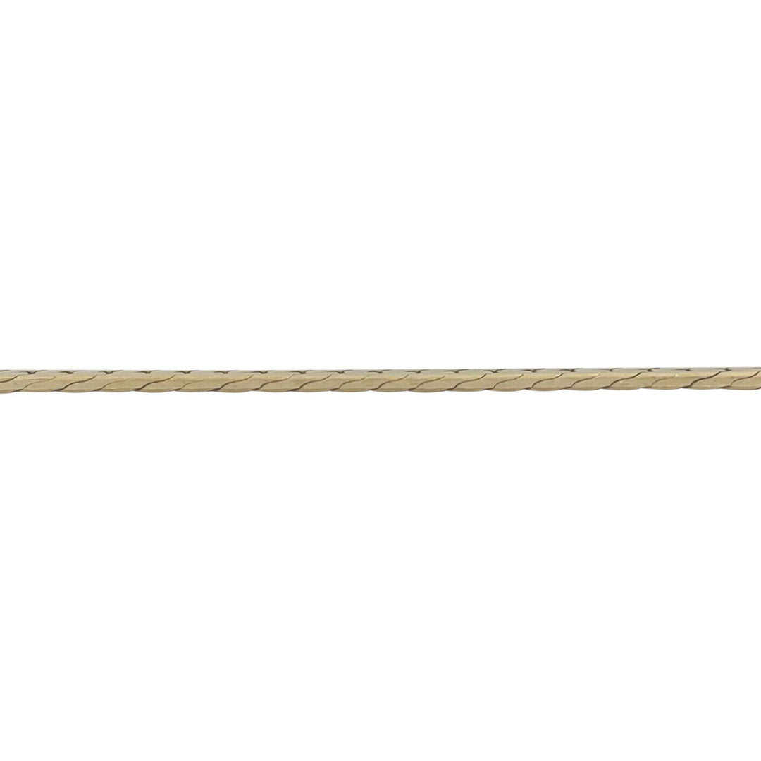 14k Yellow Gold 21g Solid Thick 4.5mm Beveled Edge Herringbone Necklace 18"