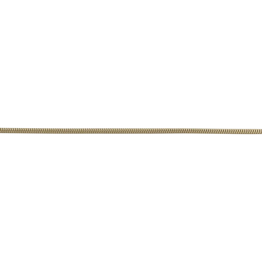 14k Yellow Gold 4.5g Solid Thin 1.2mm Snake Link Necklace 17"