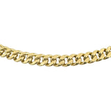 14k Yellow Gold 29.8g Hollow Polished 7mm Cuban Link Chain Necklace 22"