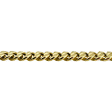 14k Yellow Gold 29.8g Hollow Polished 7mm Cuban Link Chain Necklace 22"