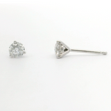 Brand New 3/8cttw Round Brilliant Diamond Stud Earrings 14k White Gold