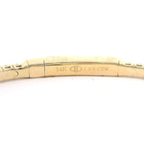 Brand New 14k Yellow Gold and 1.4cttw Diamond Flex Bangle Bracelet 7"