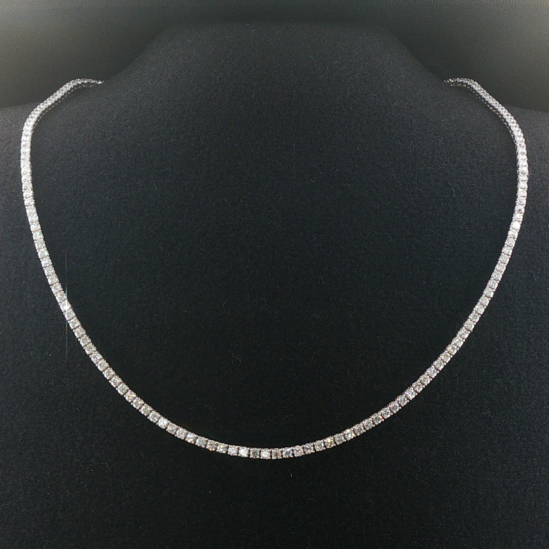 Brand New 6.5cttw Natural Diamond Tennis Necklace in 14k Gold