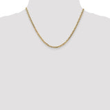 Brand New 14k Solid Yellow Gold 3mm Mariner Gucci Link Chain Necklace 18"