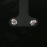 Brand New 0.75cttw Natural Diamond Stud Earrings in 14k White Gold