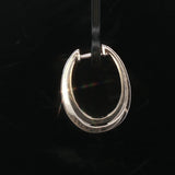 14k White Gold and 1cttw Diamond Hoop Earrings