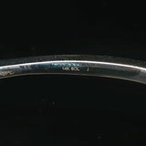 14k Yellow Gold and 0.50cttw Diamond Bypass Bangle Bracelet 7"