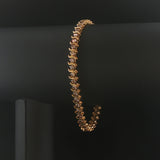 10k Yellow Gold and 2.5cttw Diamond Vintage S Link Tennis Bracelet 7.25"