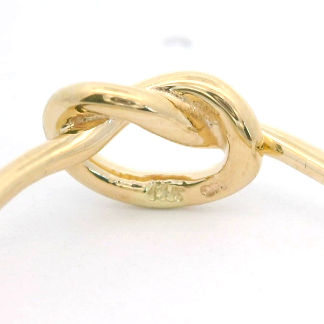 Brand New 14k Yellow Gold Ladies Love Knot Ring D'Amico Size 6.75