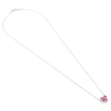 Tiffany & Co. Aria Pink Tourmaline and 18k White Gold Pendant Necklace 16"