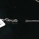 Brand New 0.50cttw Natural Diamonds Clover Pendant Necklace in 14k White Gold