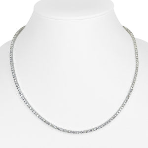 Brand New 6cttw Natural Diamond Tennis Necklace in 14k White Gold 16"
