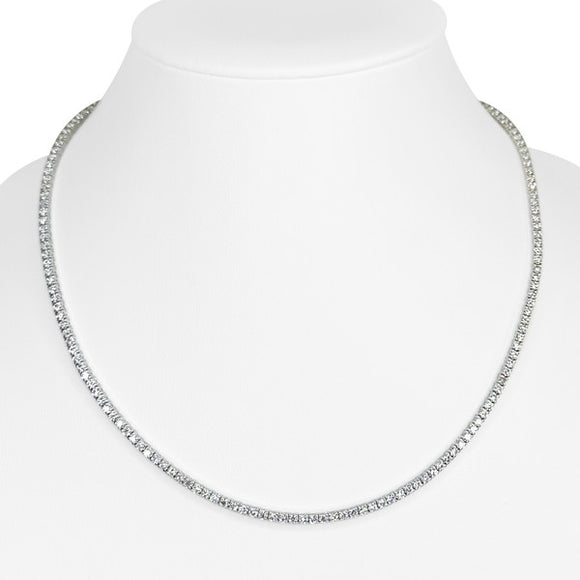 Brand New 6cttw Natural Diamond Tennis Necklace in 14k White Gold 16