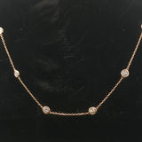Brand New 2cttw Natural Diamonds by the Yard Necklace in 14k Yellow Gold