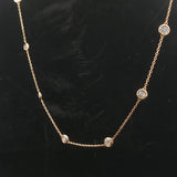 Brand New 2cttw Natural Diamonds by the Yard Necklace in 14k Yellow Gold