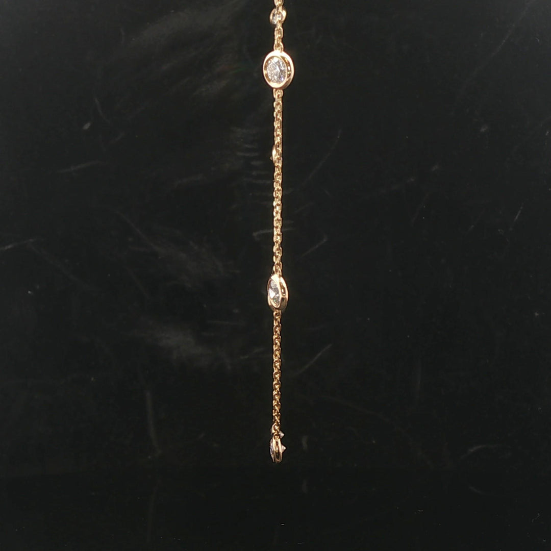 Brand New 2cttw Natural Diamonds by the Yard Necklace in 14k Yellow Gold
