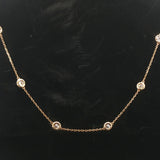 Brand New 2cttw Natural Diamonds by the Yard Necklace in 14k Yellow Gold