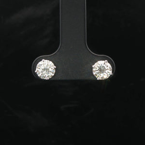 Brand New 1.25cttw Natural Diamond Stud Earrings in 14k White Gold