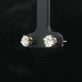 Brand New 1.25cttw Natural Diamond Stud Earrings in 14k White Gold