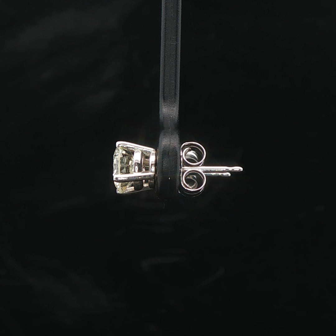 Brand New 1.25cttw Natural Diamond Stud Earrings in 14k White Gold