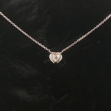 Brand New 1ct Heart Cut Natural Diamond Pendant Necklace in 14k White Gold