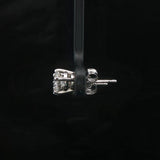 Brand New 0.75cttw Natural Diamond Stud Earrings in 14k White Gold