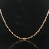 Brand New 8.5cttw Natural Diamond Tennis Necklace in 14k Yellow Gold