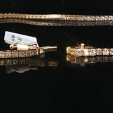 Brand New 8.5cttw Natural Diamond Tennis Necklace in 14k Yellow Gold