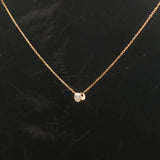 Brand New 0.25ct Natural Diamond Bezel Set Pendant Necklace in 14k Yellow Gold